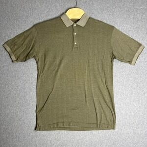 Alain Flusser Men's Olive Green Mercerized Cotton Polo Shirt Size‎ Small
